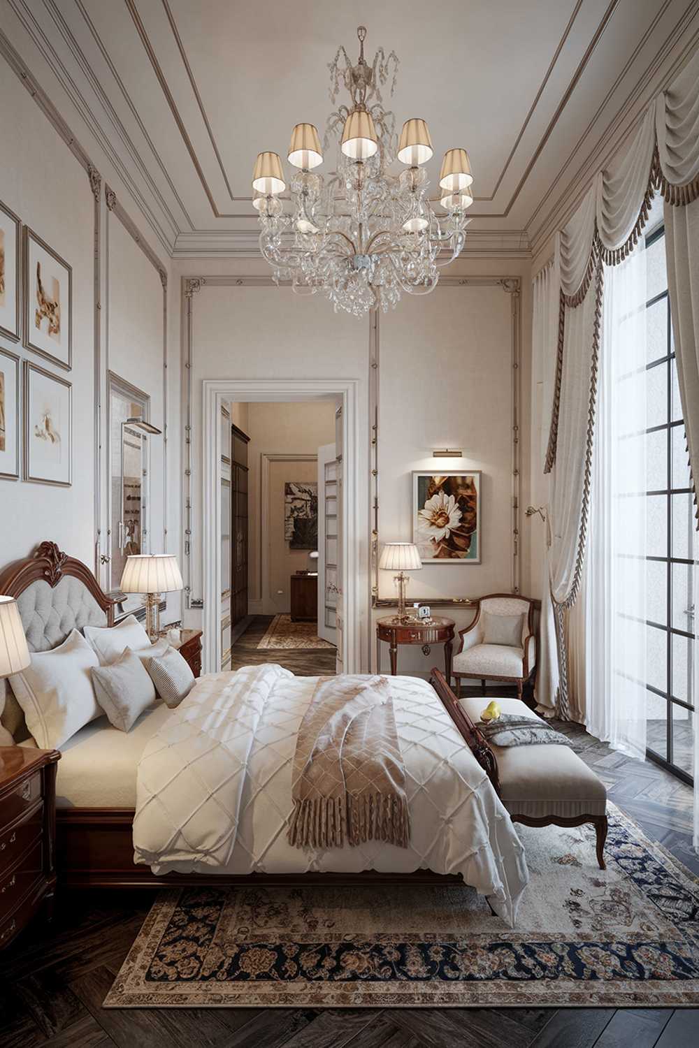 An elegant bedroom