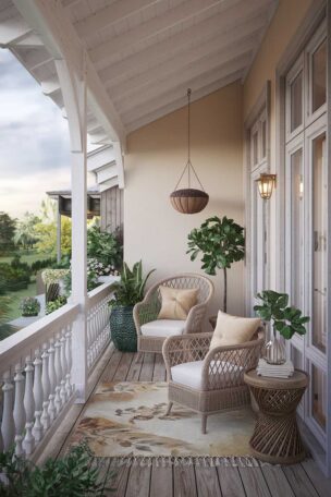 A large balcony design