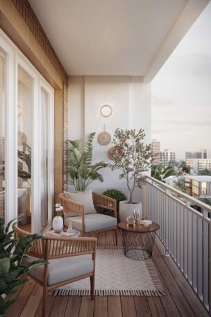 A modern balcony design