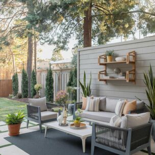 A modern patio design