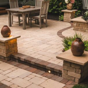 A paver patio design idea