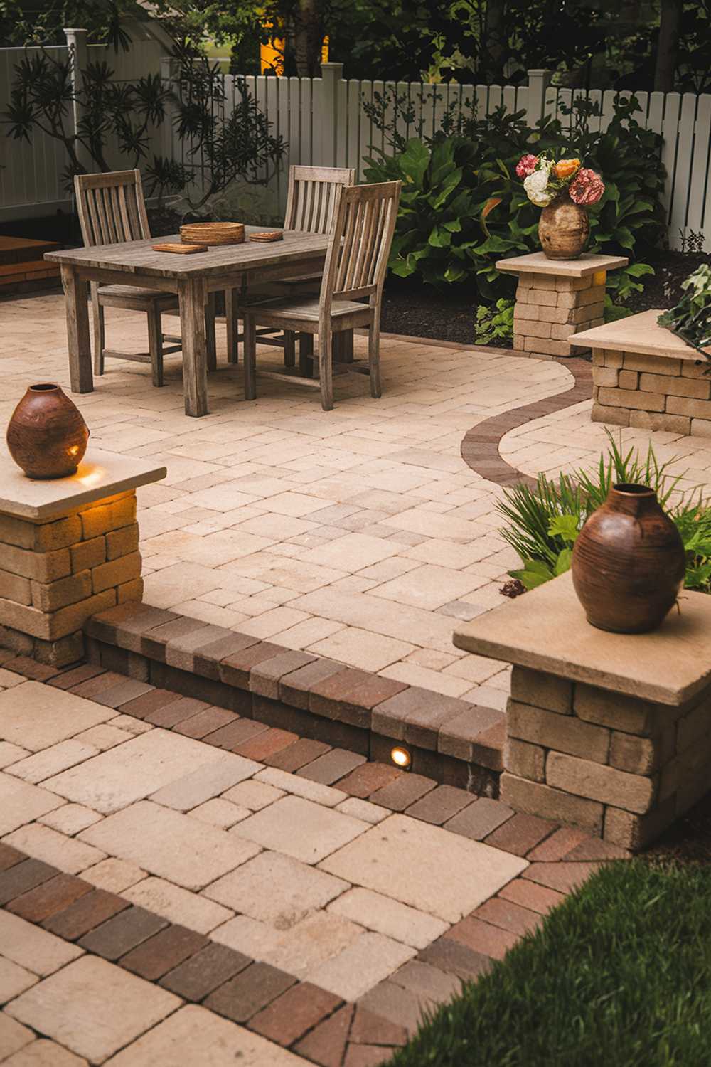 A paver patio design idea