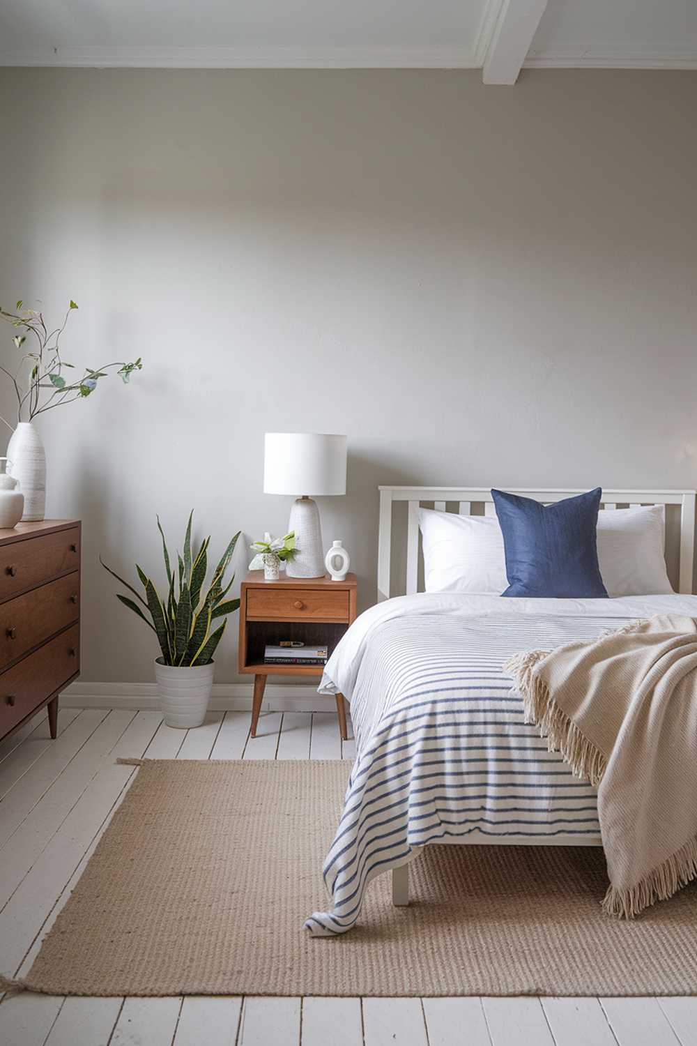 A Scandi bedroom