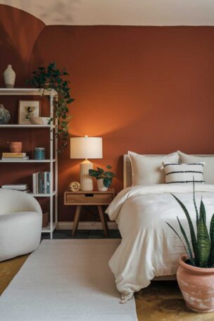 A Terracota bedroom design